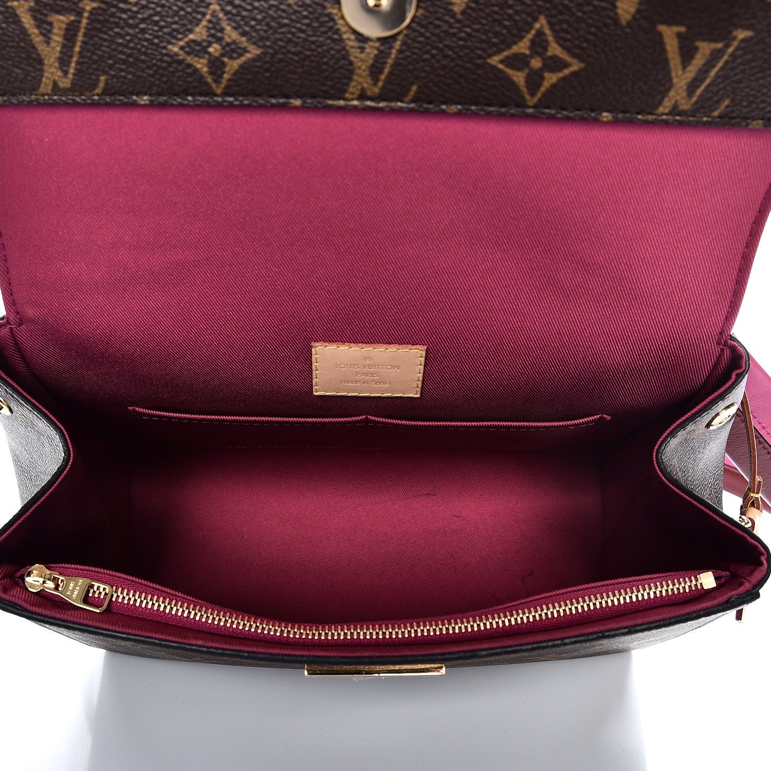 Louis Vuitton Monogram Cluny BB Bordeaux Fuchsia 6 of 9