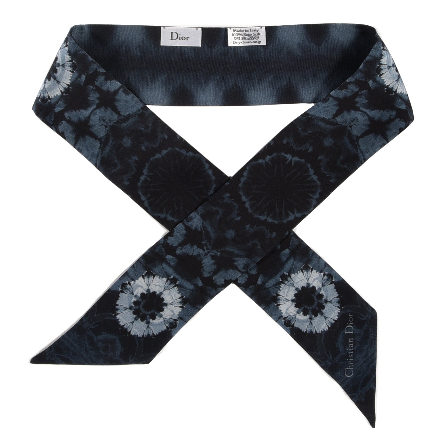 Christian Dior Silk KaleiDioroscopic Mitzah Scarf Blue 1 of 4