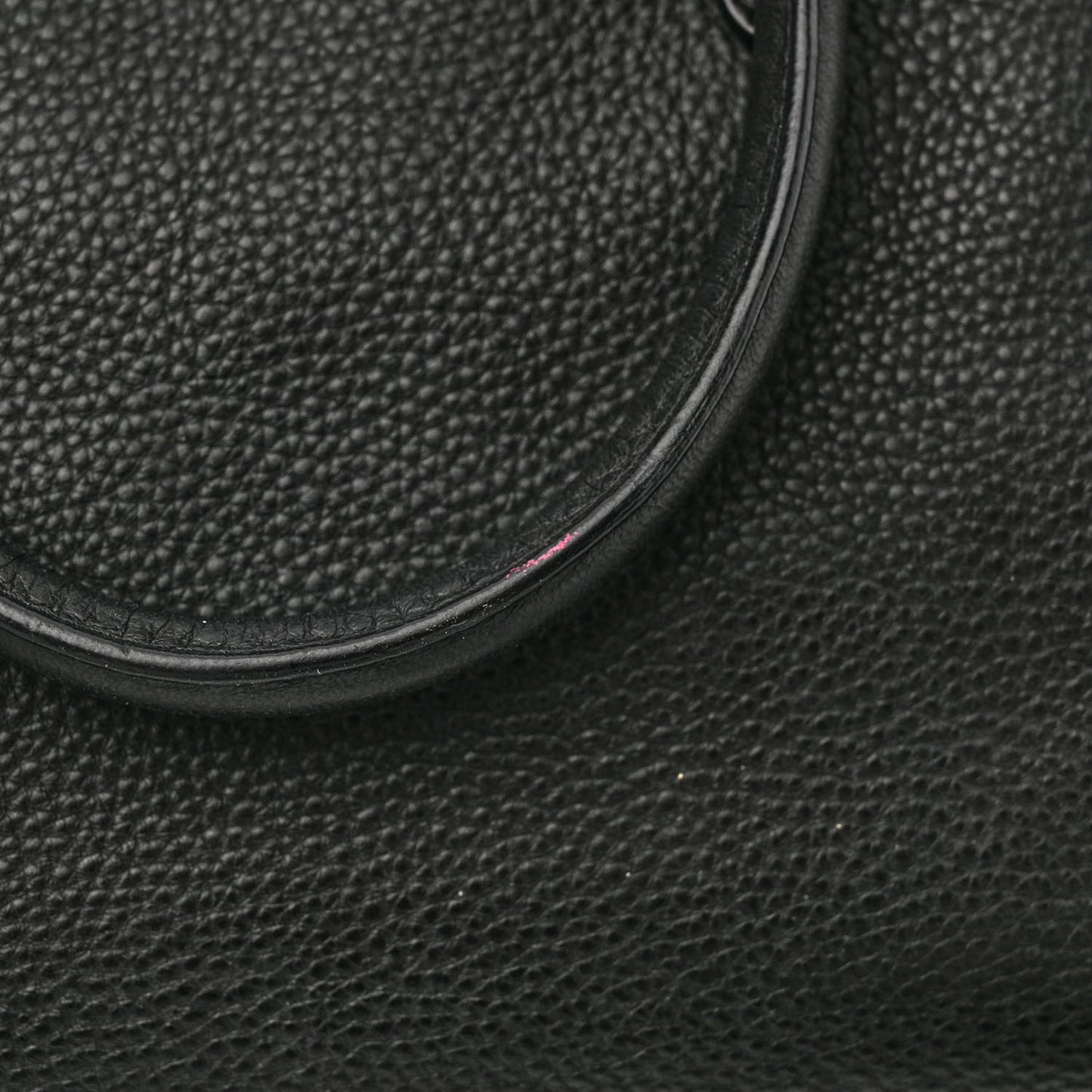 Grained Calfskin La Medusa Shopping Tote Black