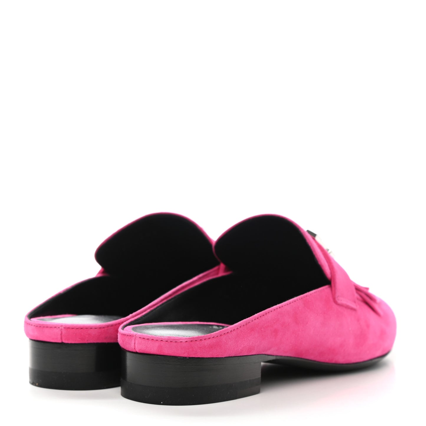 Suede Goatskin Rivoli Mules 35 Rose Azalee