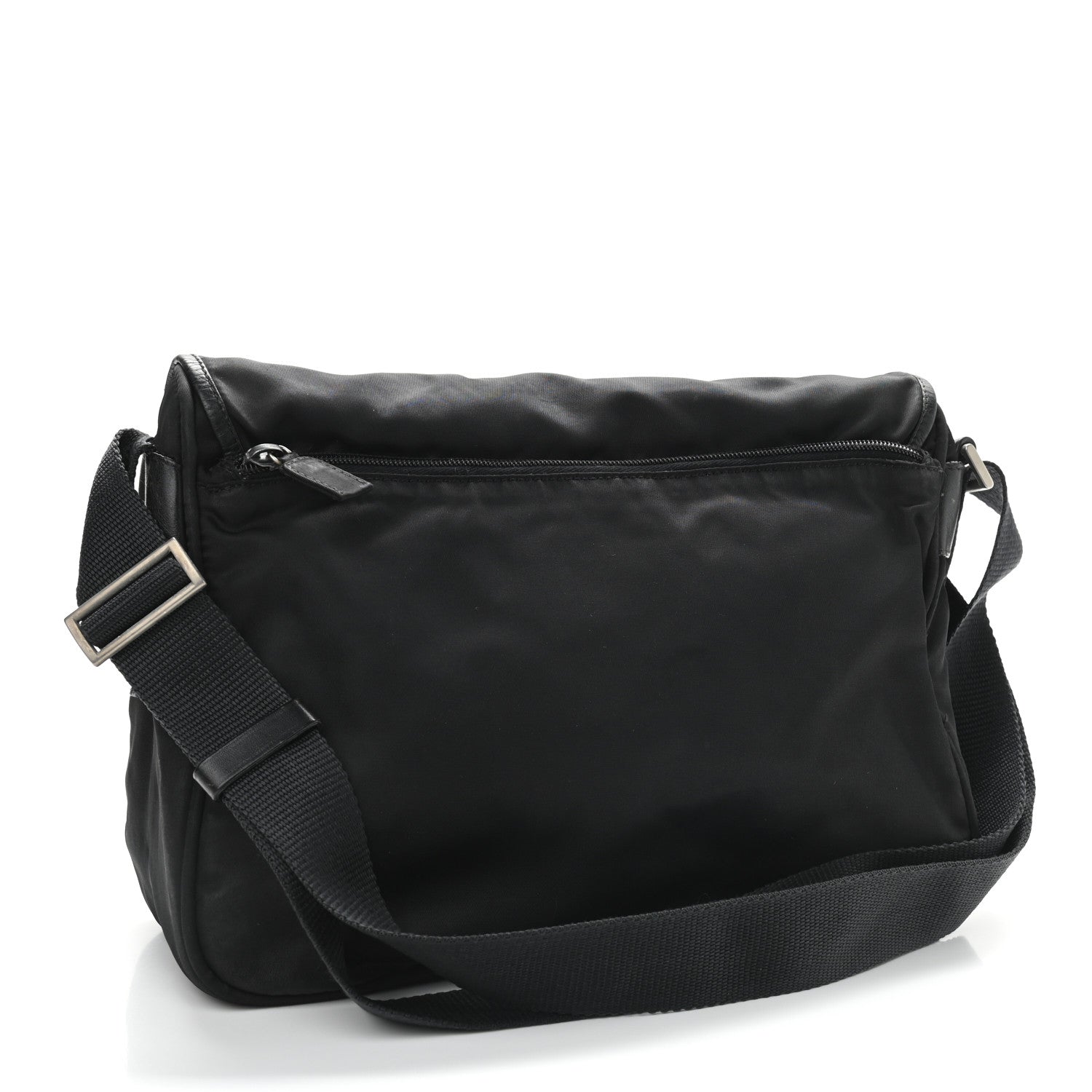 Prada Nylon Vela Messenger Bag Black 2 of 14