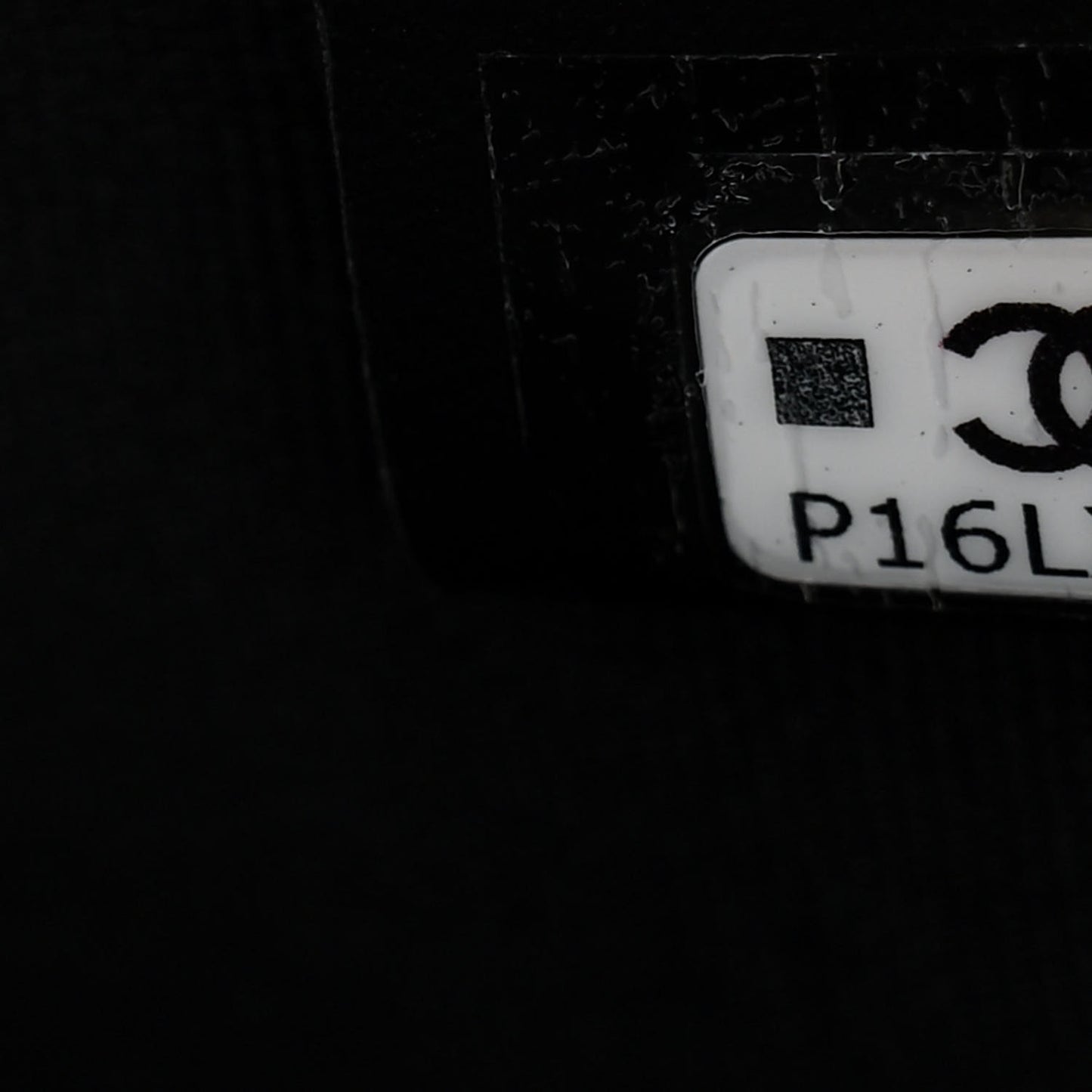 Patent Crumpled Lambskin Quilted Maxi Bow Clutch With Chain Black