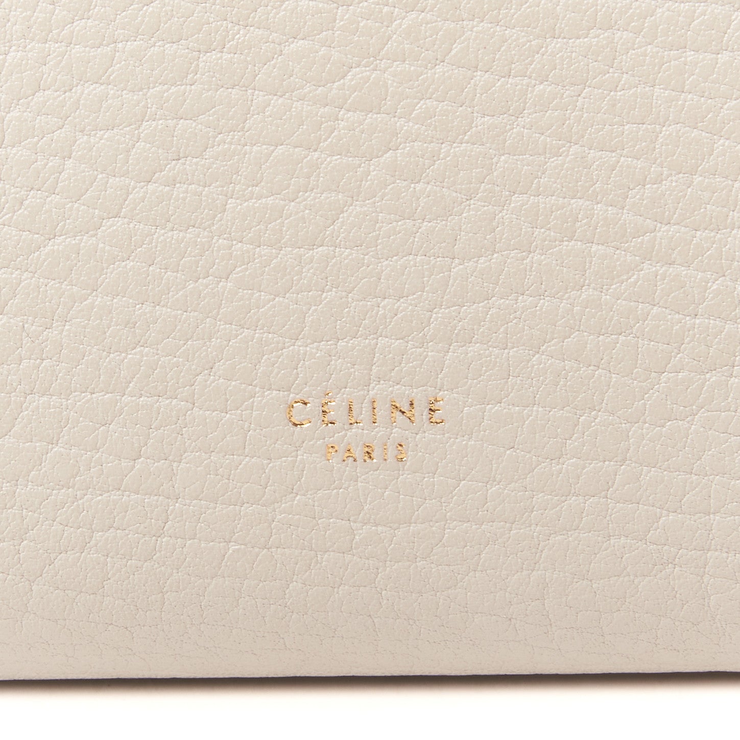 Celine Crisped Calfskin Mini Tie Knot Tote Chalk 7 of 7