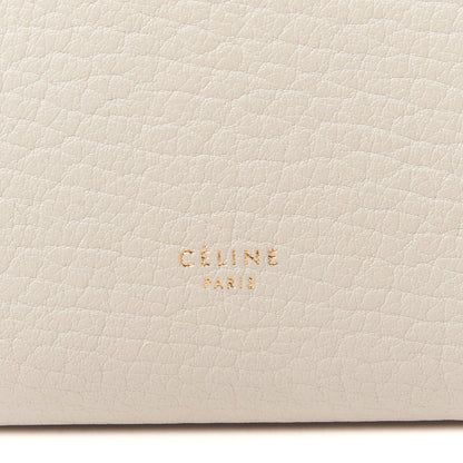 Celine Crisped Calfskin Mini Tie Knot Tote Chalk 7 of 7