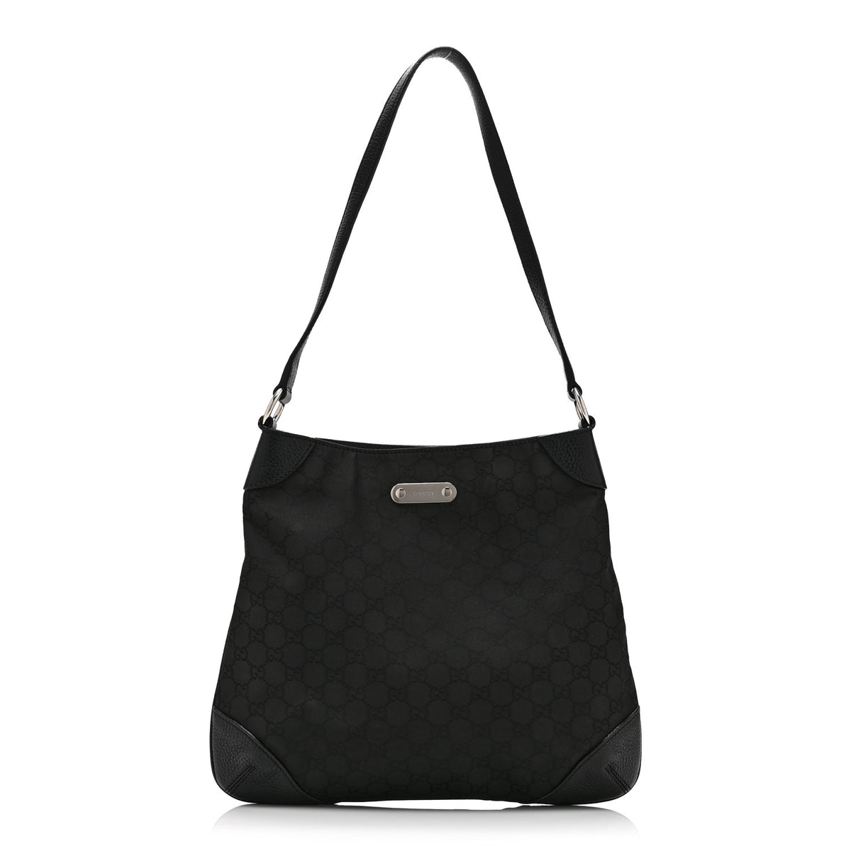 Gucci Monogram Shoulder Bag Black 1 of 10