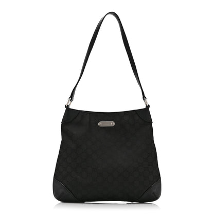 Gucci Monogram Shoulder Bag Black 1 of 10