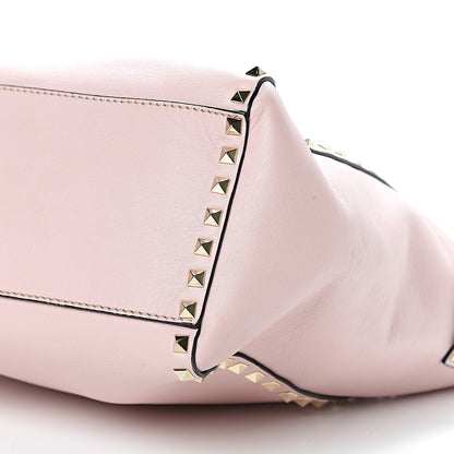 Valentino Garavani Vitello Rockstud Double Handle Tote Poudre 9 of 11