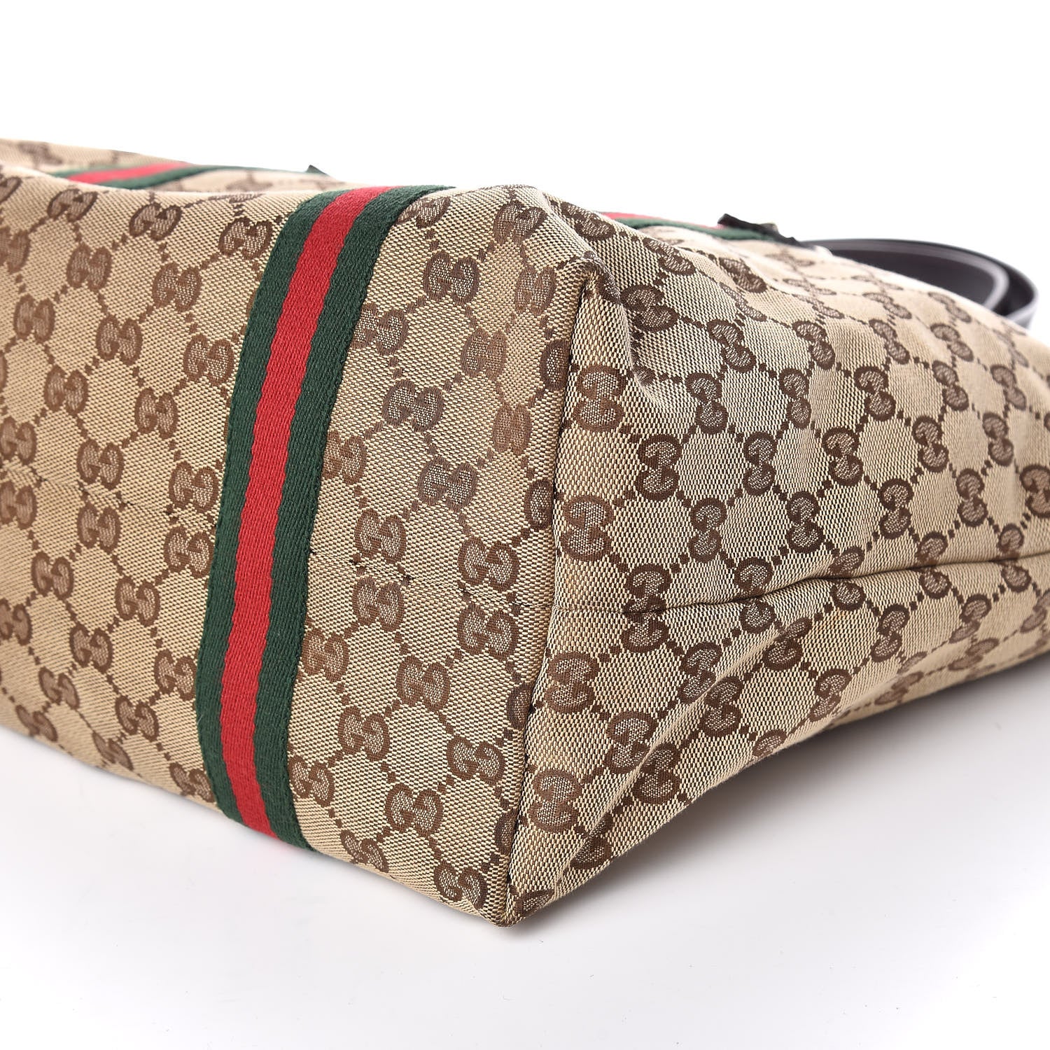 Gucci Monogram Large Jolicoeur Tote Brown 11 of 12