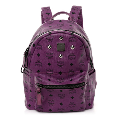 MCM Visetos Small Sprinkle Stud Stark Backpack Purple 1 of 9