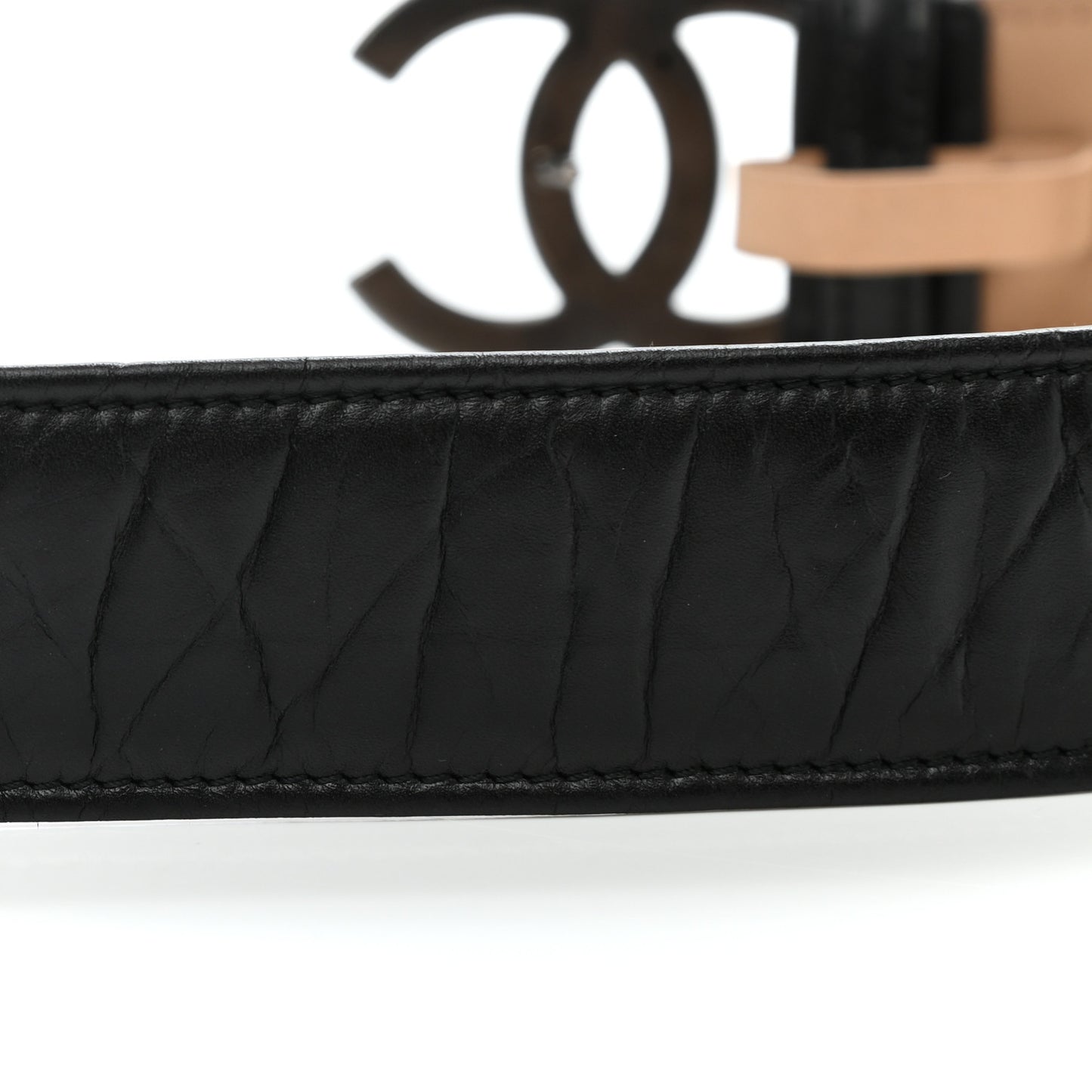 Lambskin Lucky Charms CC Belt 80 32 Black