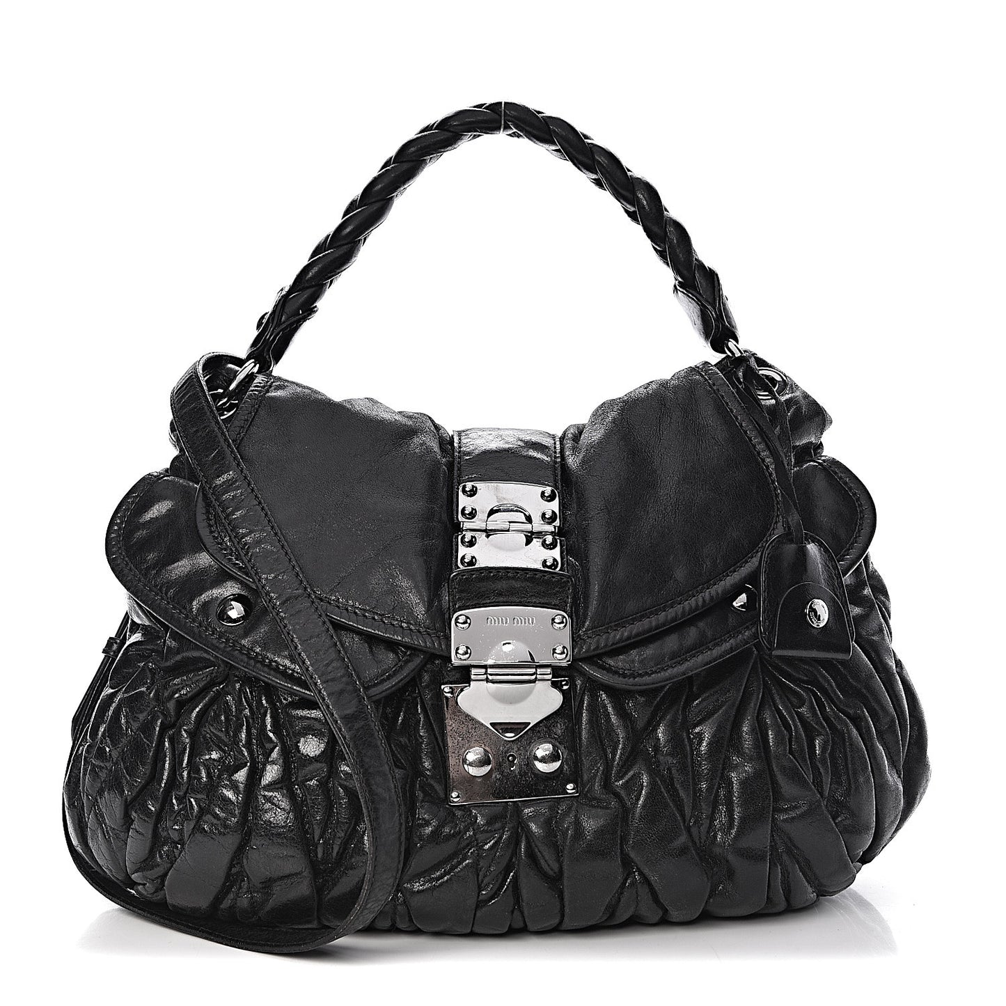 Nappa Matelasse Coffer Hobo Black