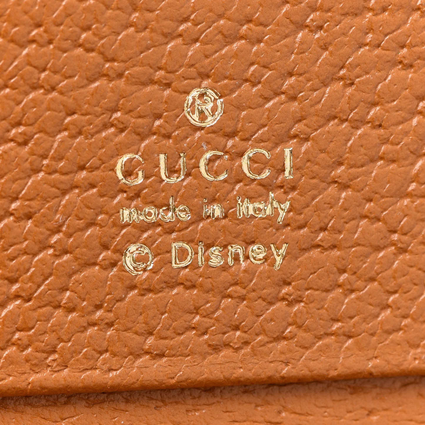X DISNEY Mini Vintage GG Supreme Monogram Mickey Mouse Card Holder Wallet Beige Vintage Sun Oil