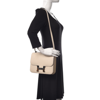 Hermes Epsom Constance 24 Craie 2 of 11