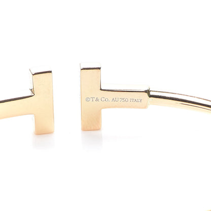 Tiffany 18K Yellow Gold T Wire Bracelet 4 of 5