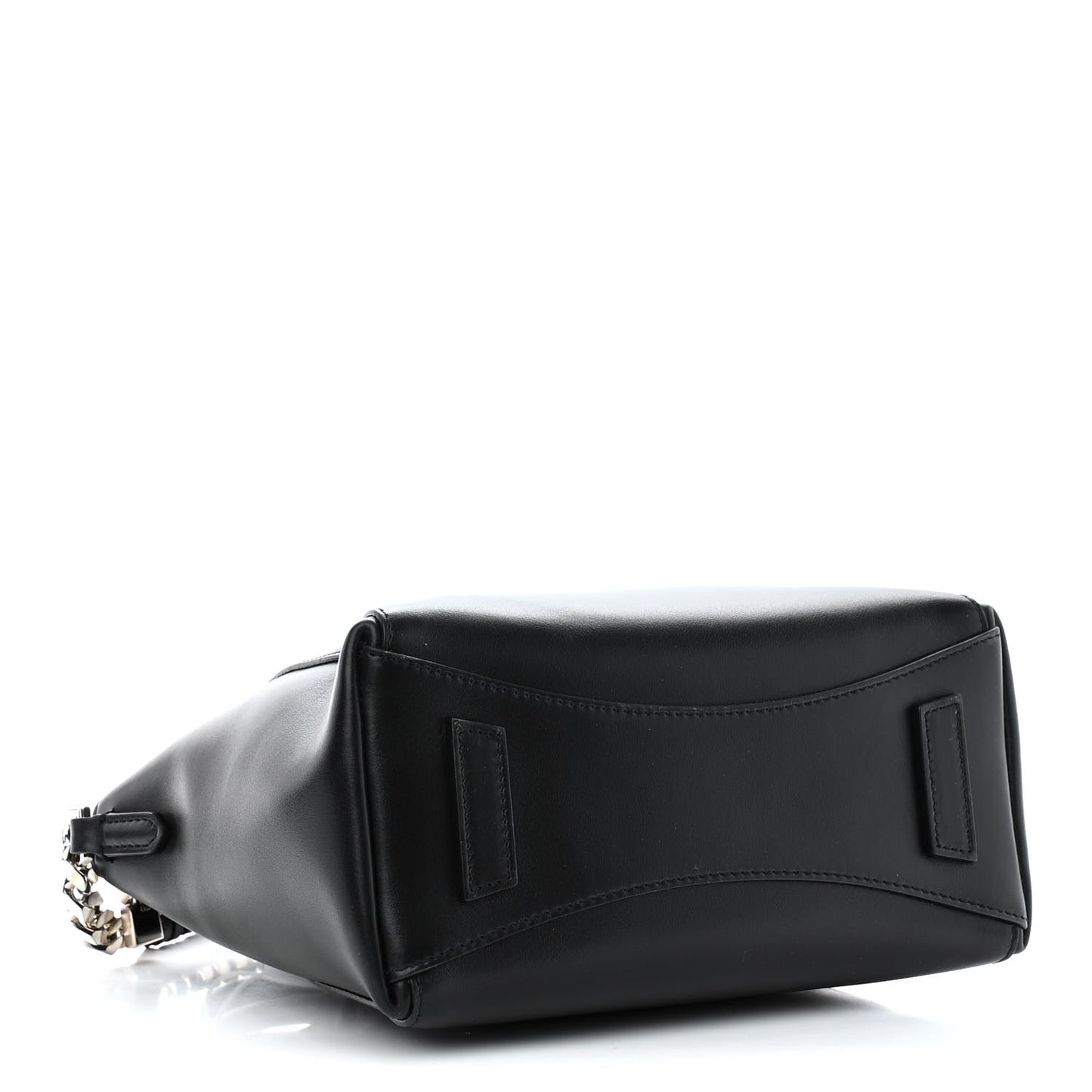 Shiny Lord Calfskin Mini Sport Antigona With Chain Black