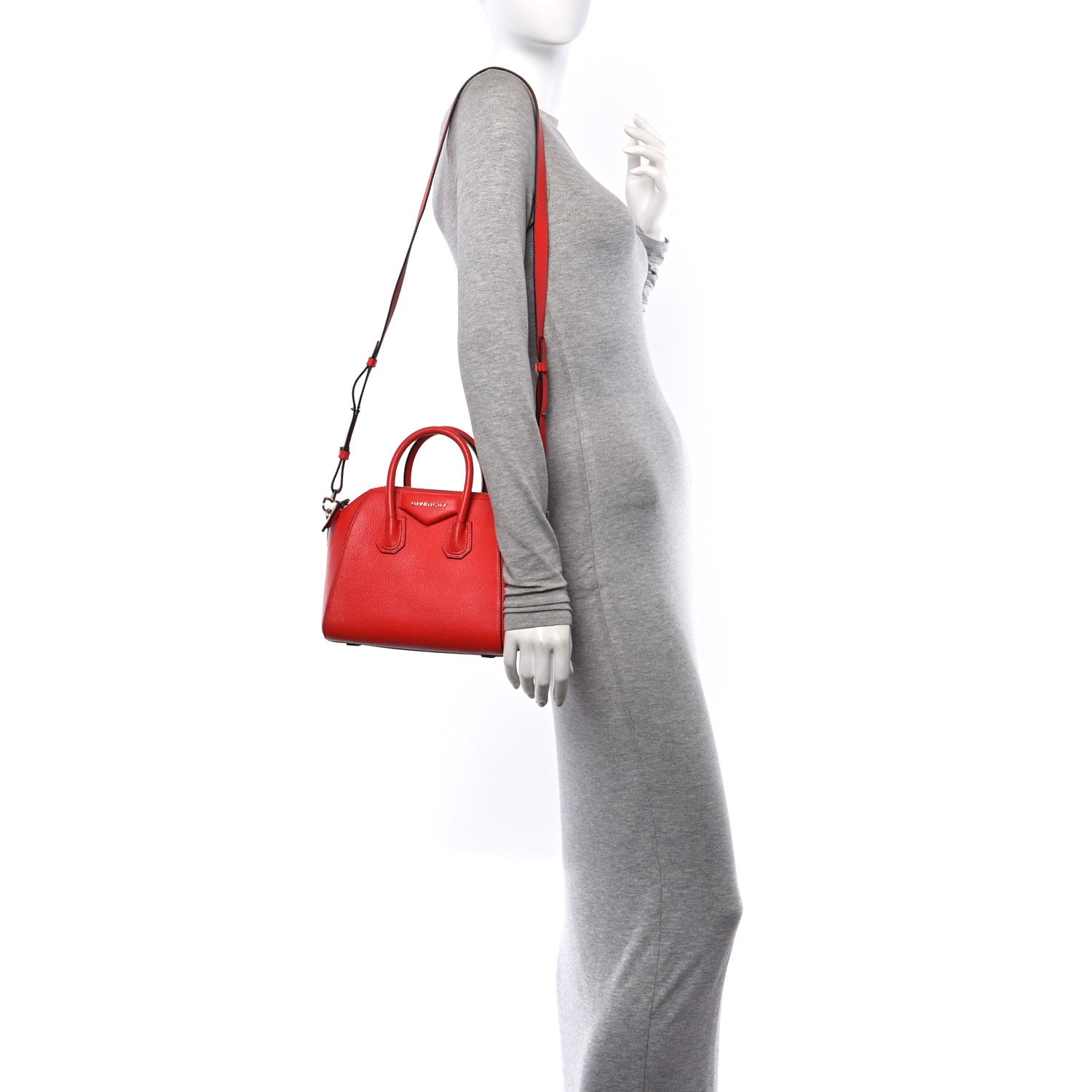 Givenchy Sugar Goatskin Mini Antigona Pop Red 5 of 14
