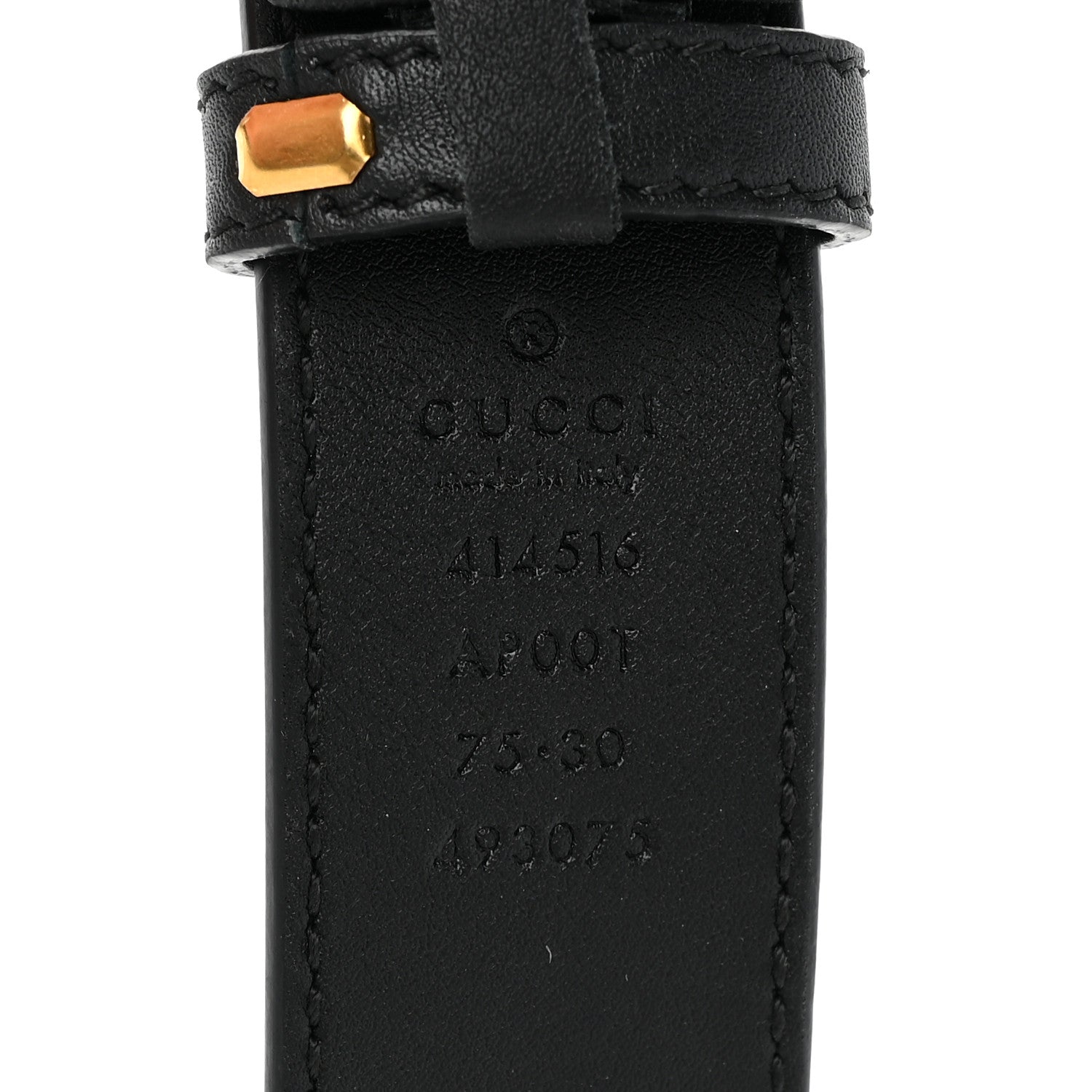 Gucci Calfskin Double G 30mm Belt 75 30 Black 3 of 5