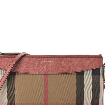 Burberry House Check Derby Peyton Crossbody Clutch Bag Pink 11 of 11