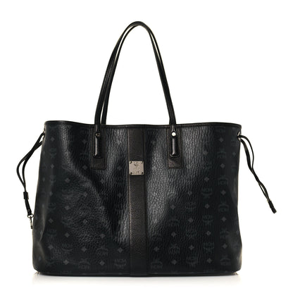 MCM Visetos Large Liz Reversible Shopper Tote Black 1 of 18