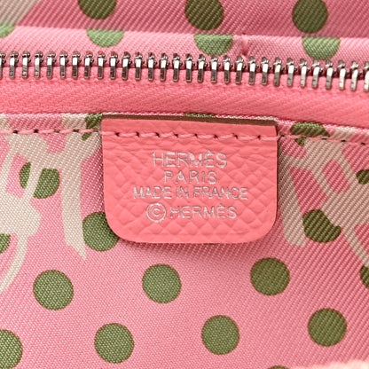Hermes Epsom Silk'In Wallet Rose Confetti 6 of 8