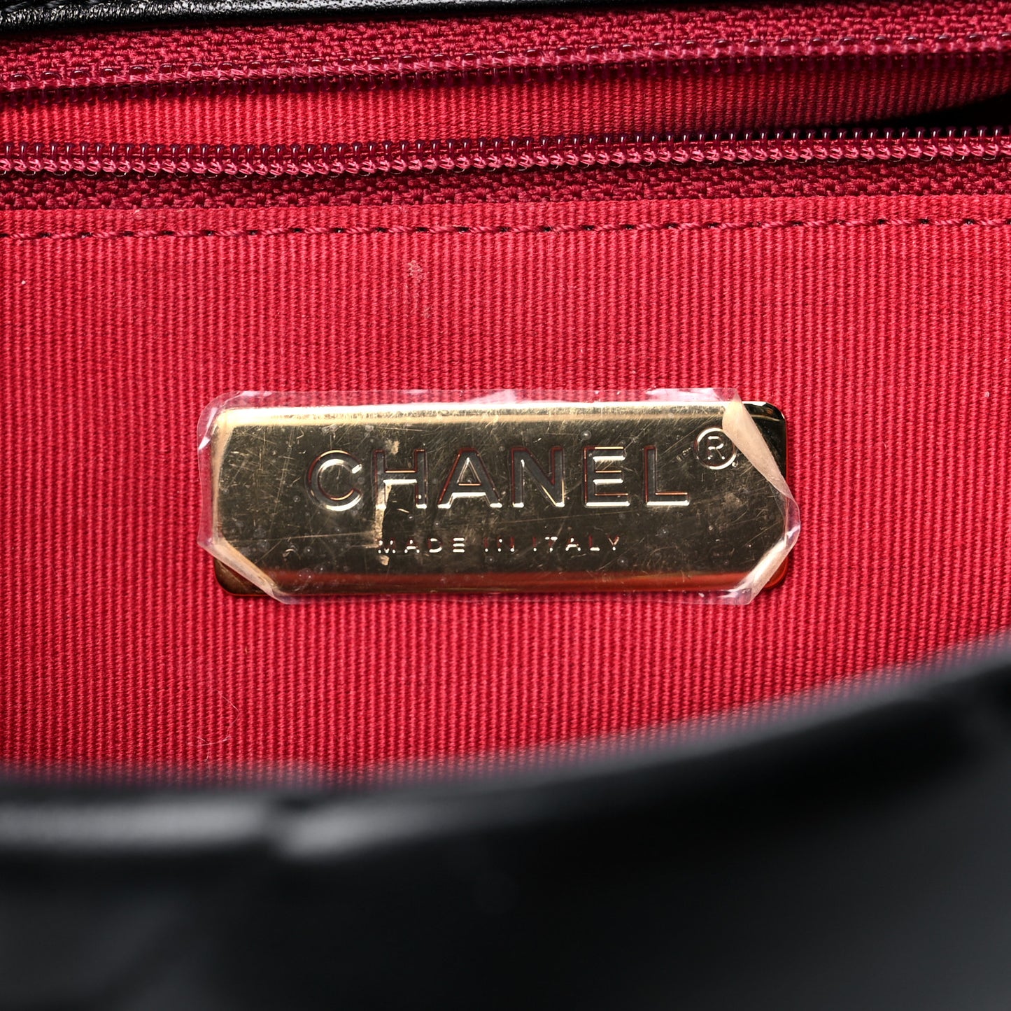 Lambskin Quilted Medium Chanel 19 Flap Black