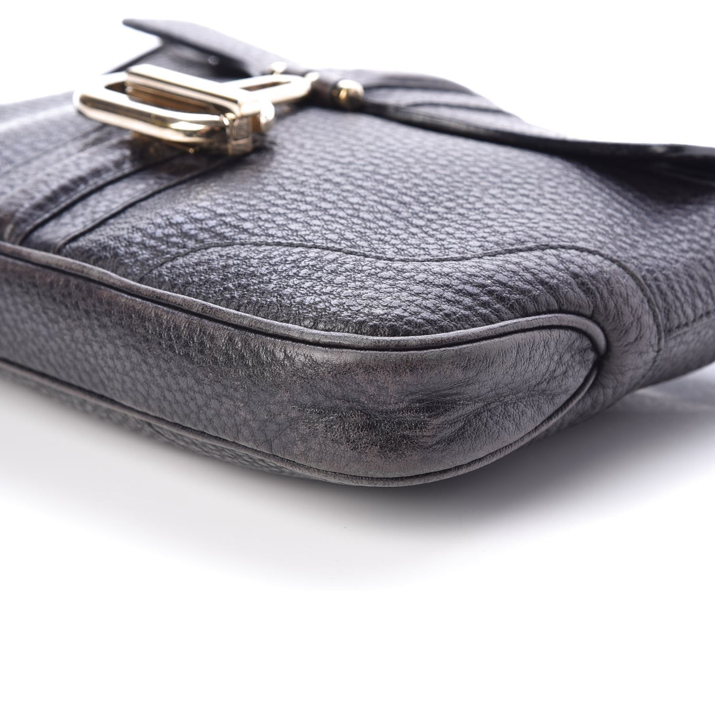 Calfskin Black Shoulder Bag Black