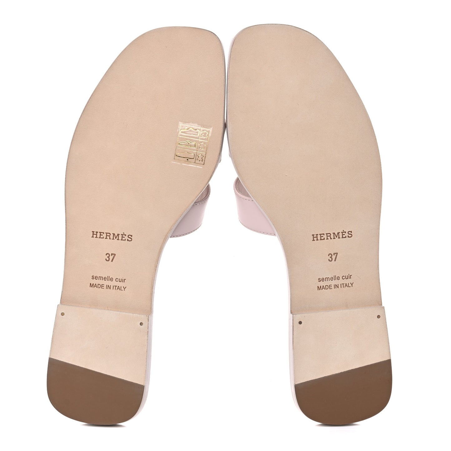 Calfskin Oran Sandals 37 Rose Pétale