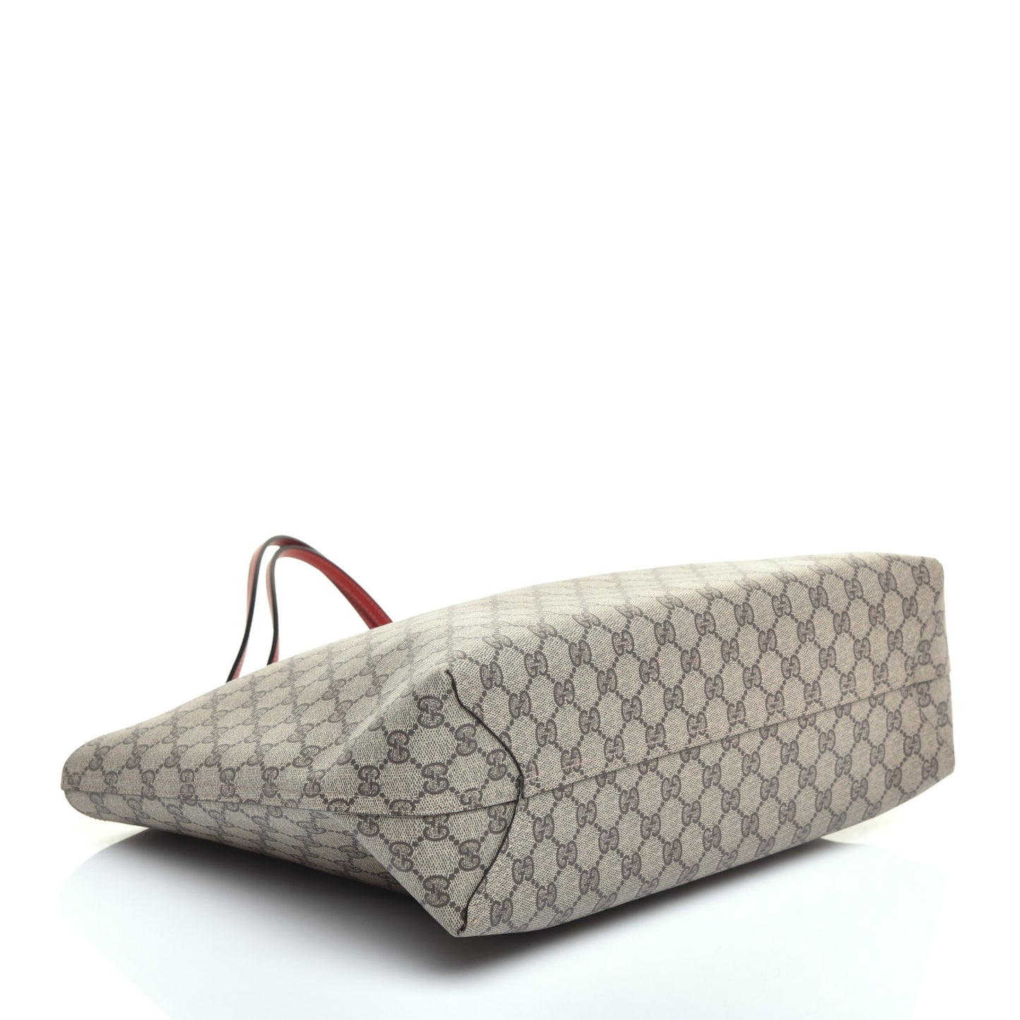 GG Supreme Medium Reversible Tote Beige Red