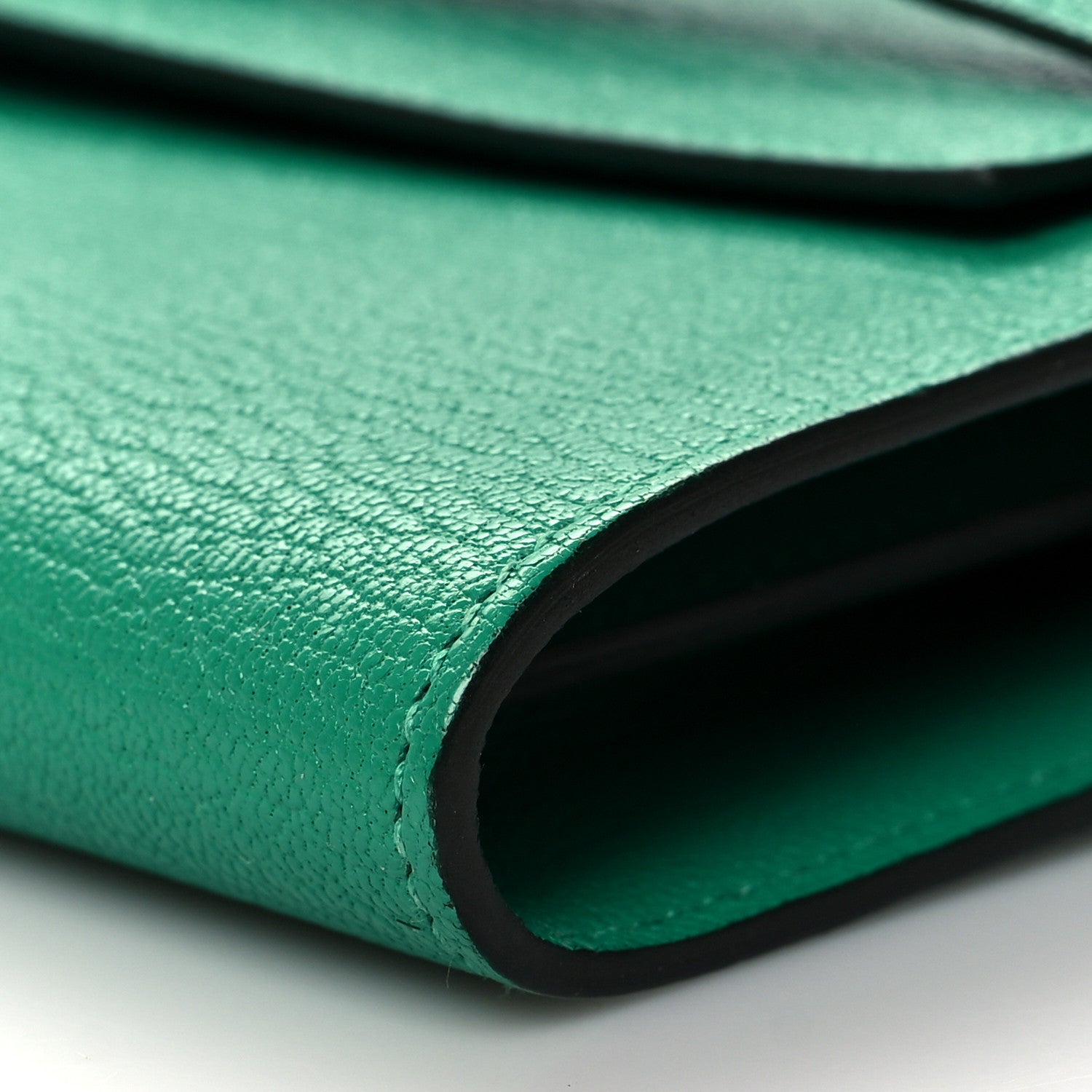 Hermes Chevre Mysore Kelly To Go Wallet Vert Vertigo 8 of 9