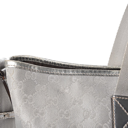 Gucci Metallic Monogram Travel Bag Silver 11 of 19