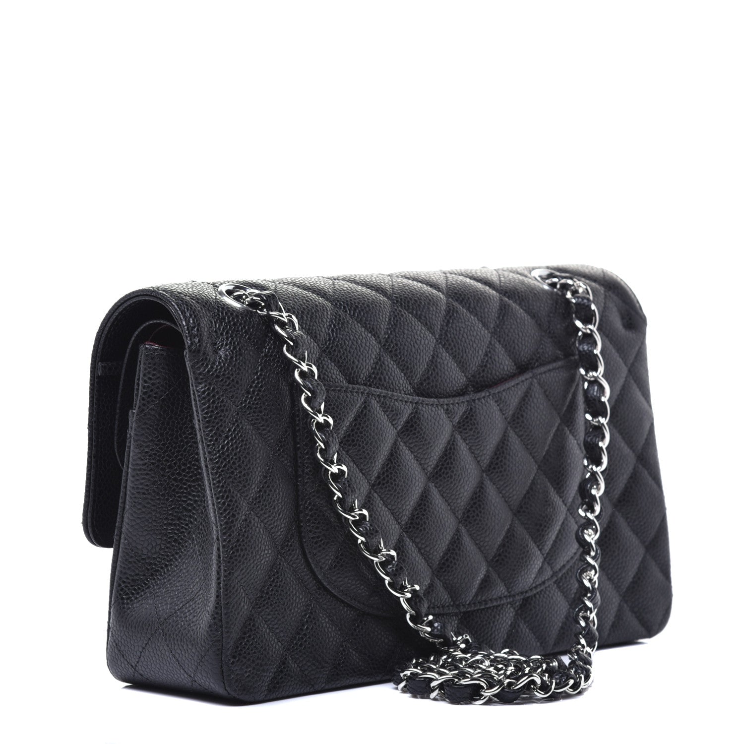 Chanel Caviar Quilted Medium Double Flap Black 3 of 10