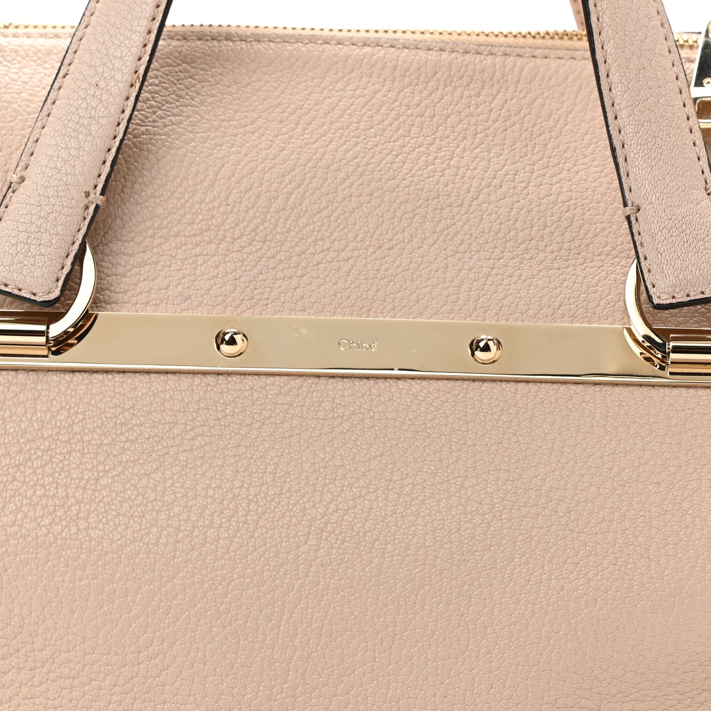 Calfskin Mini Bridget Satchel Beige