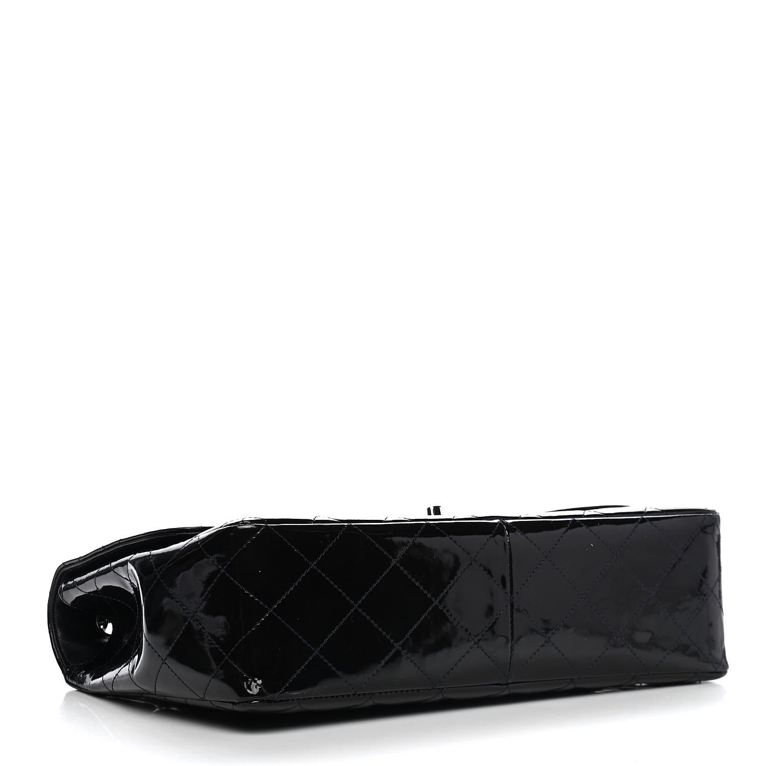 Chanel Patent Quilted Mobile Art Jumbo Single Flap Navy 3 of 13