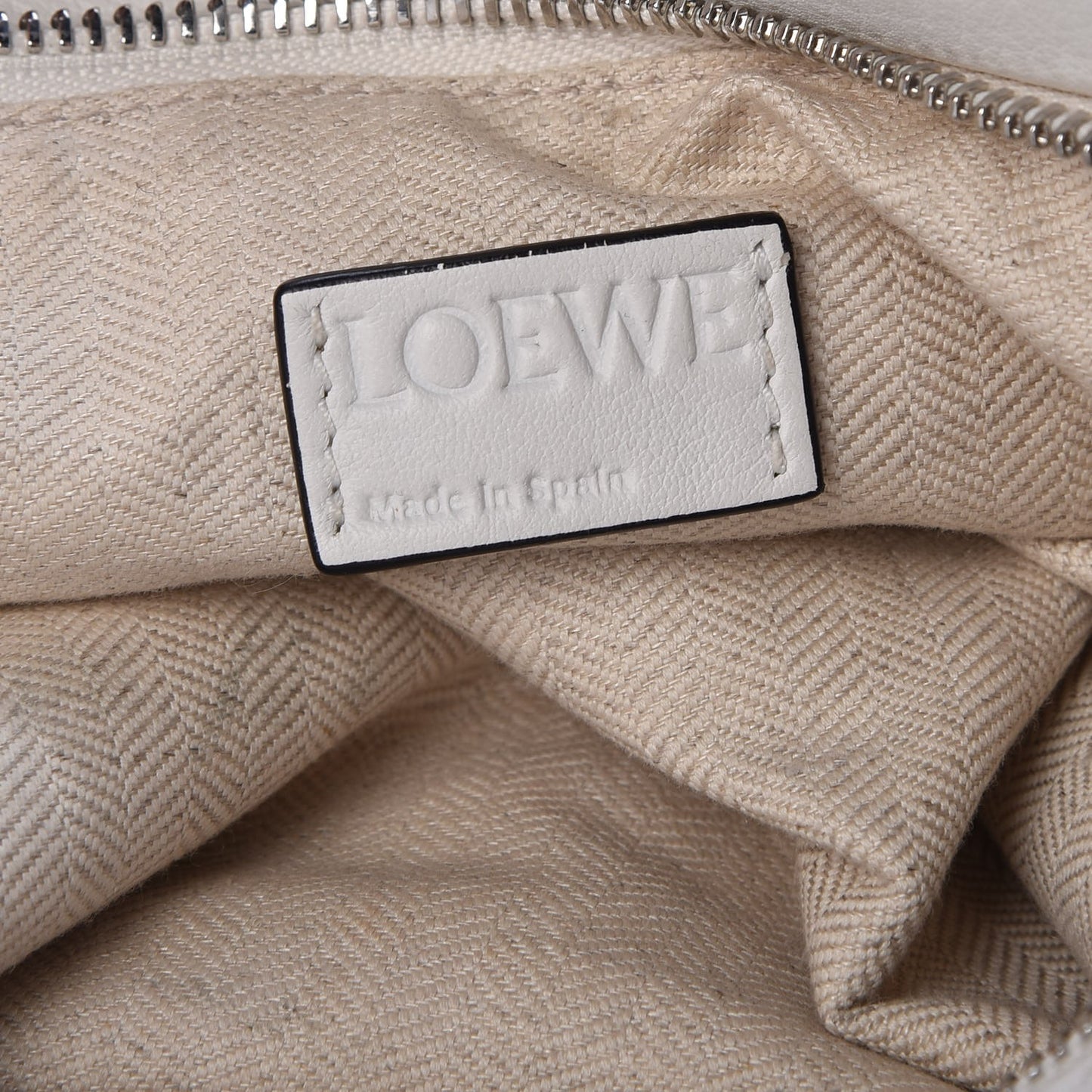 Calfskin Puzzle Bag White