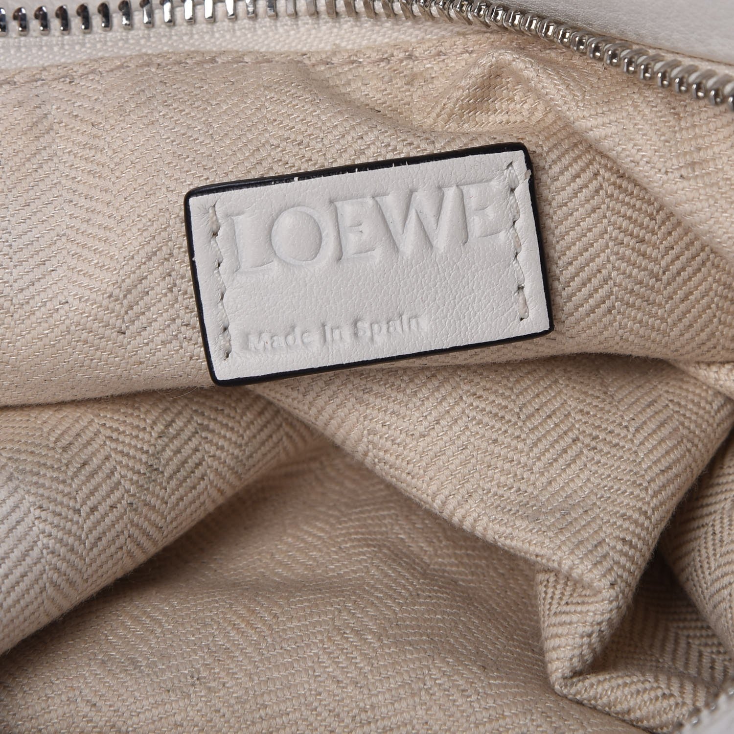 Loewe Calfskin Puzzle Bag White 7 of 8