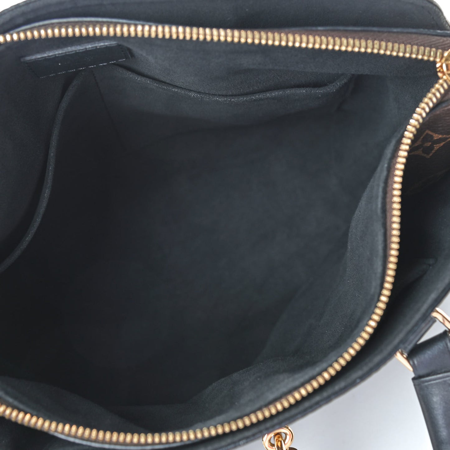 Monogram Flower Zipped Tote PM Black