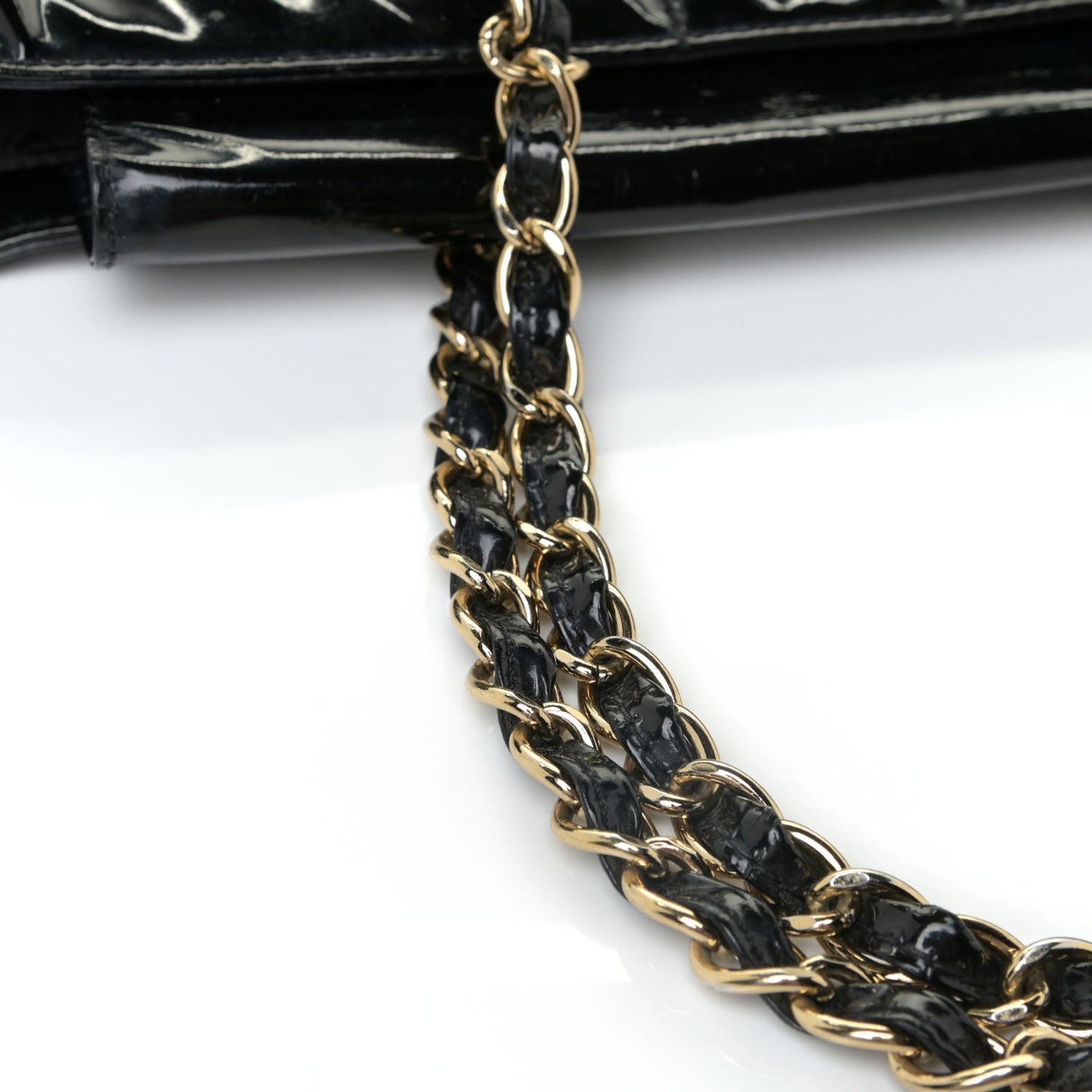 Patent Chocolate Bar CC Tote Black
