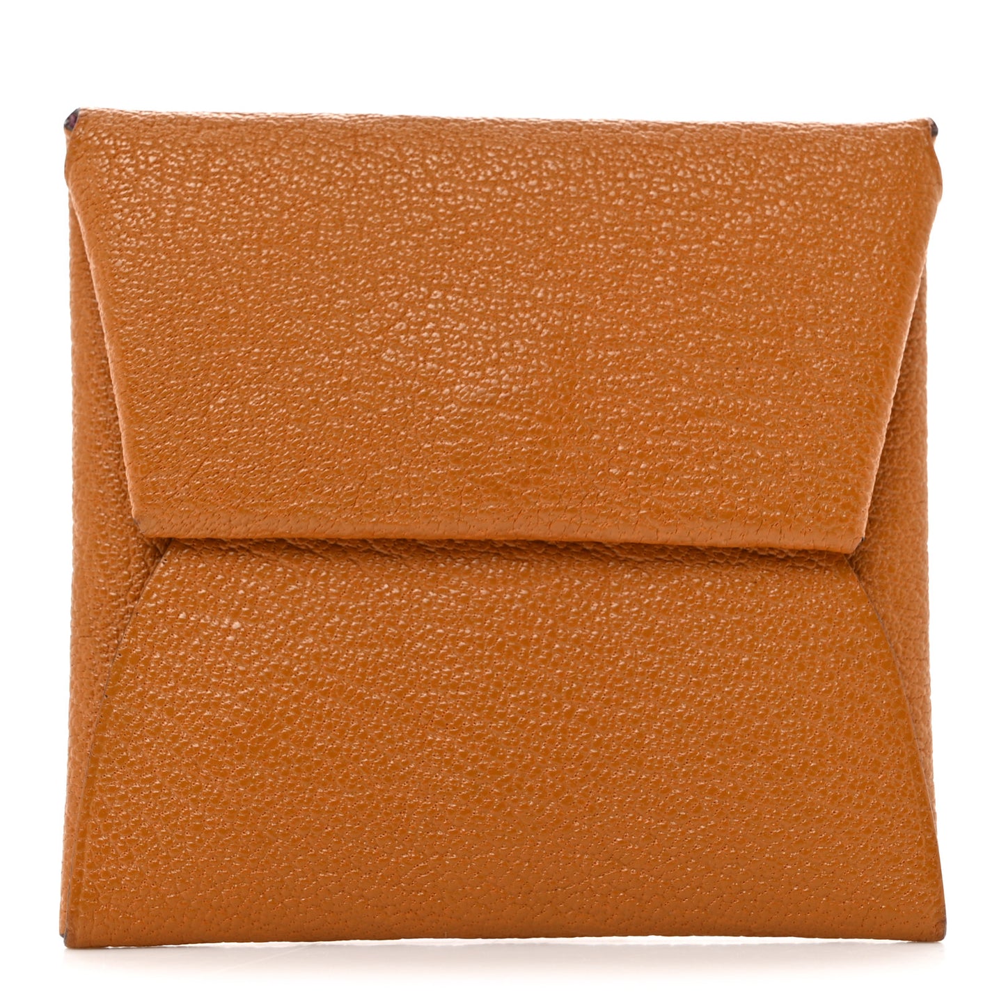 Chevre Mysore Bastia Verso Coin Purse Caramel Mauve Sylvestre
