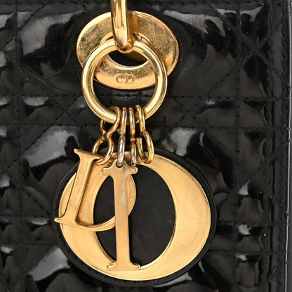 Christian Dior Patent Cannage Medium Lady Dior Black 12 of 12
