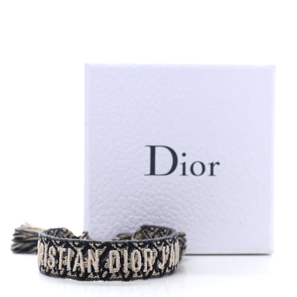 Christian Dior Woven Cotton J'Adior Friendship Bracelet Blue 4 of 4