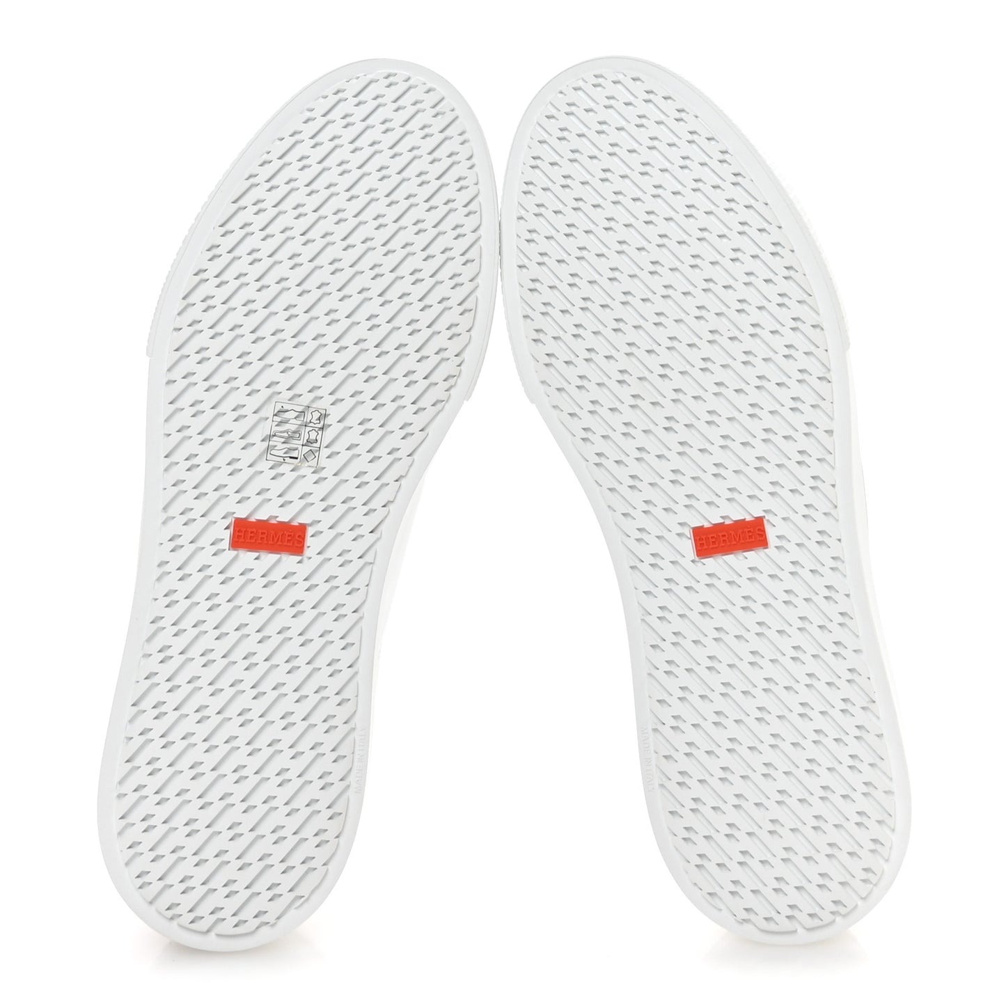 Calfskin Epsom Mens Day Sneakers 42 White