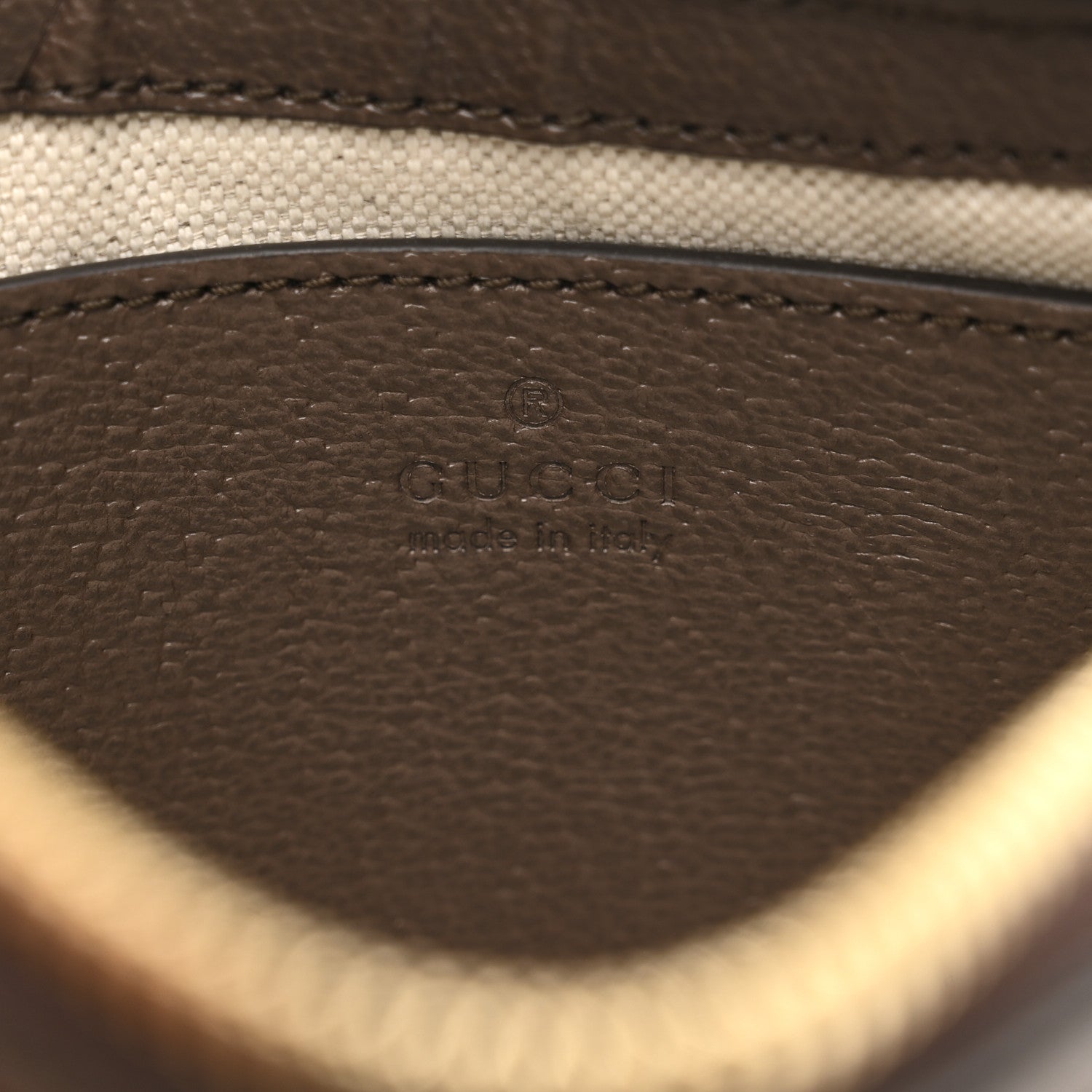 Gucci GG Supreme Monogram Textured Dollar Calfskin Web Small Ophidia GG Handbag Beige Ebony New Acero 6 of 10