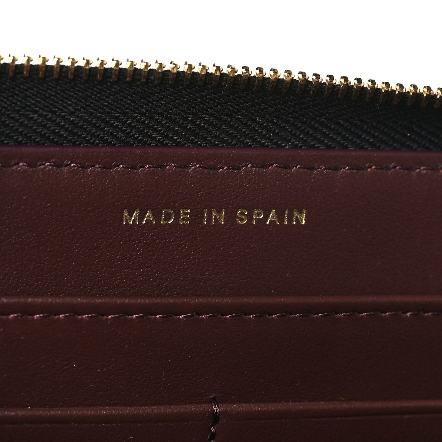 Caviar Quilted Large Gusset Zip Around Wallet Black