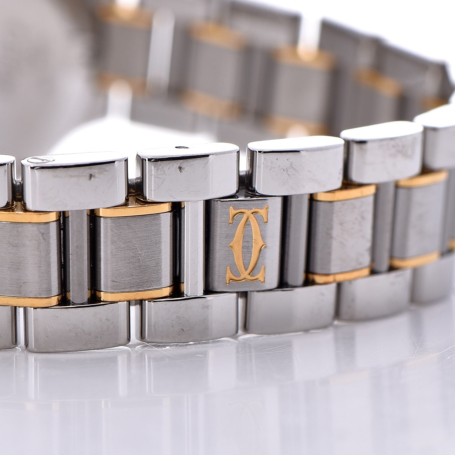 Cartier Stainless Steel 18K Yellow Gold 28mm Must De 21 Quartz Watch 5 of 10
