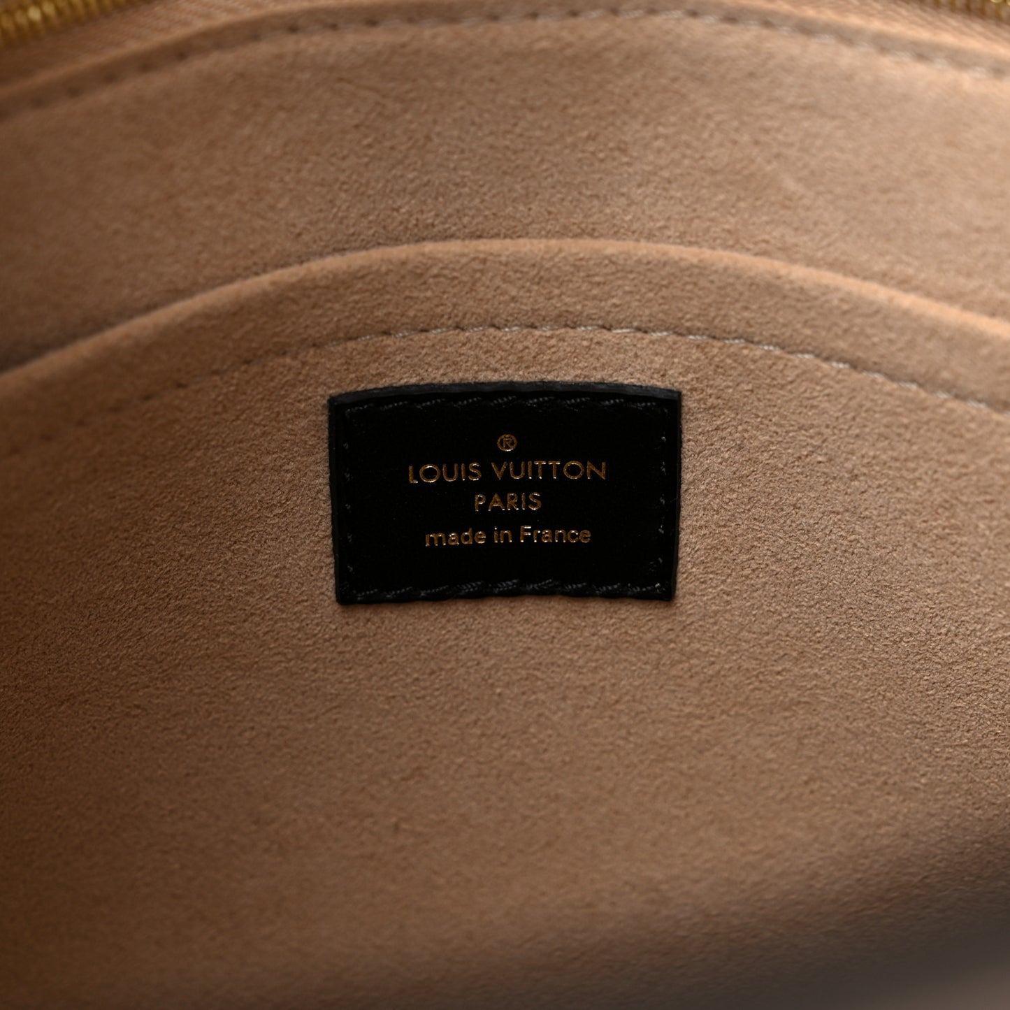 Calfskin Monogram On My Side MM Laurier Green Toffee Latte Beige