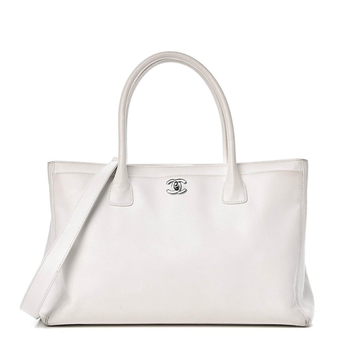Caviar Cerf Executive Shopper Tote White