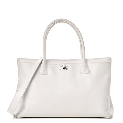 Chanel Caviar Cerf Executive Shopper Tote White 1 of 24