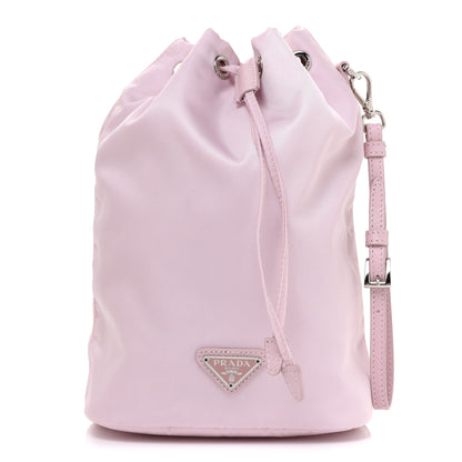 Prada Saffiano Tessuto Nylon Vela Bucket Wristlet 1 of 12