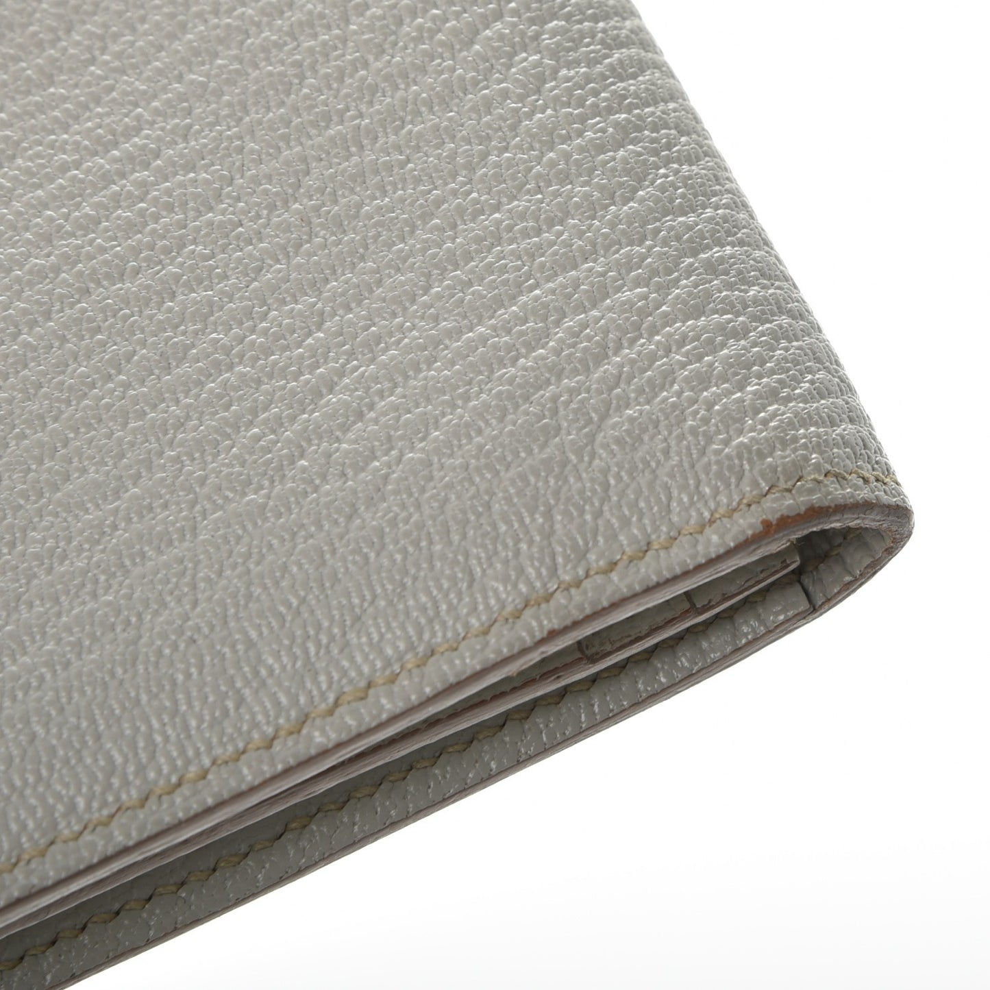 Chevre Mysore Bearn Gusset Wallet Gris Perle