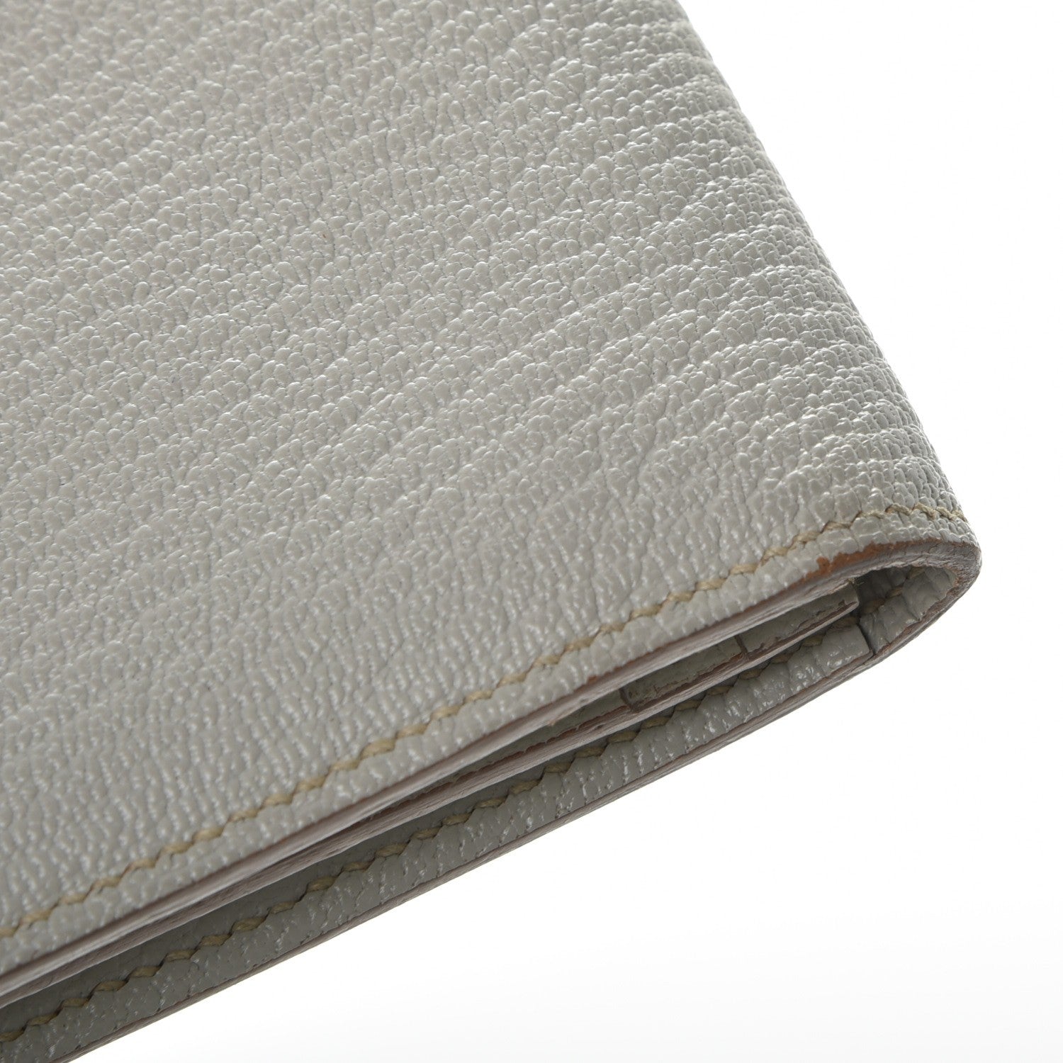 Hermes Chevre Mysore Bearn Gusset Wallet Gris Perle 9 of 9